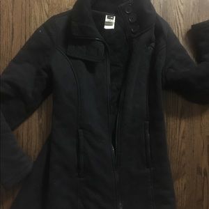 North Face black peacoat